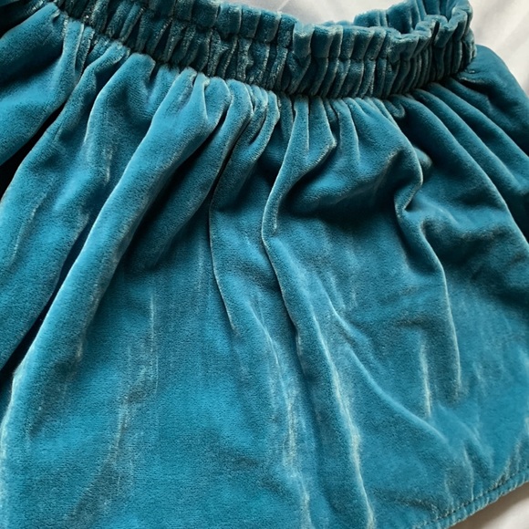 Gymboree teal velour skirt size 2T - Picture 3 of 5
